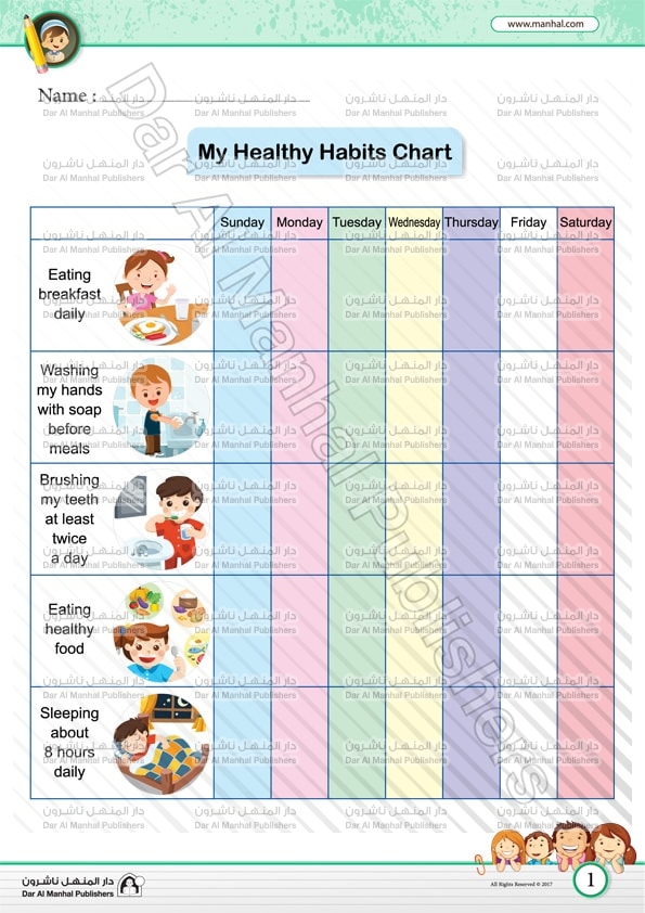 Healthy Daily Routine Chart