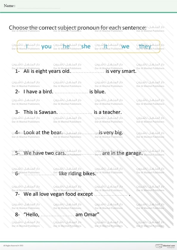 object-pronouns-worksheet